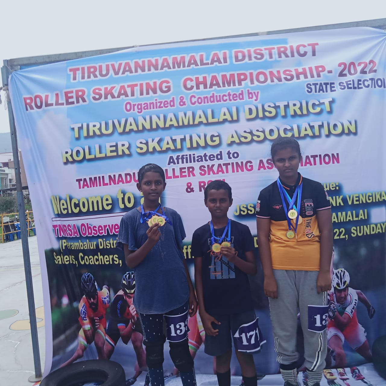 SKATING-THIRUVANNAMALI DISTRICT LEVEL 1st PRIZE WINNERS (23.10.2022)