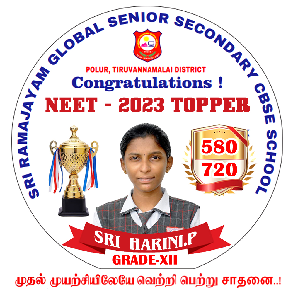 NEET 2023 Topper (SRI HARINI.P)