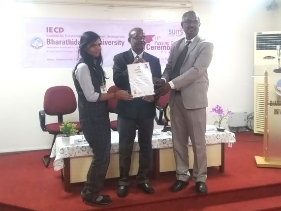 IECD-Honours our School Student SHRITHIKA Got Gold Medal (1st Rank in Bharathidasan University)